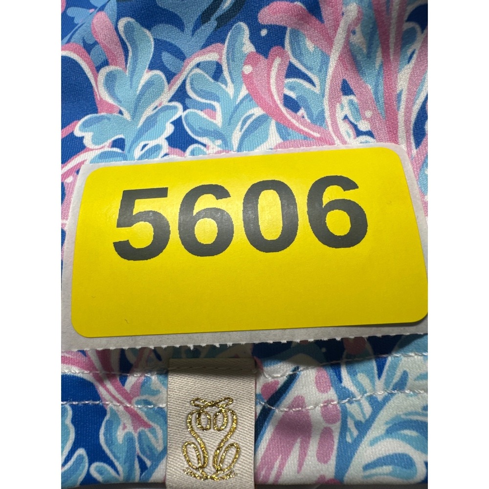 Simply Southern Reef Print Tiered Dress Blue Pink UPF 50+ XL Coastal Starfish - Picture 10 of 10